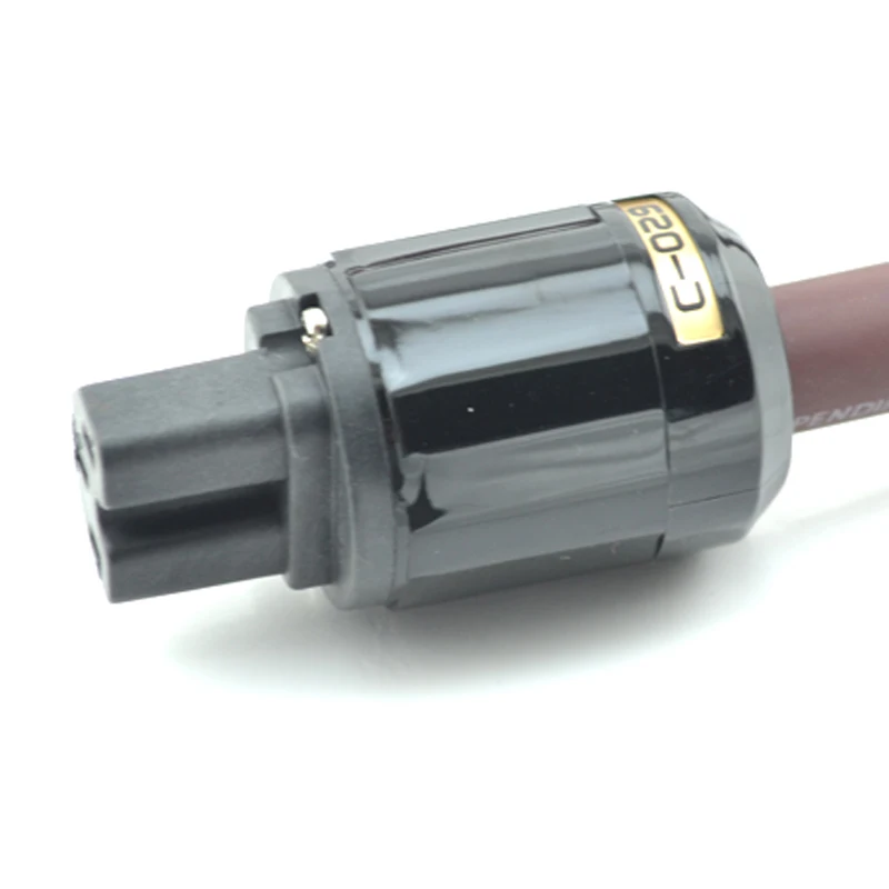 

Piece Reiticcse cable pure copper hifi power cable P-029/C-029 black shell connectors hifi US power cord