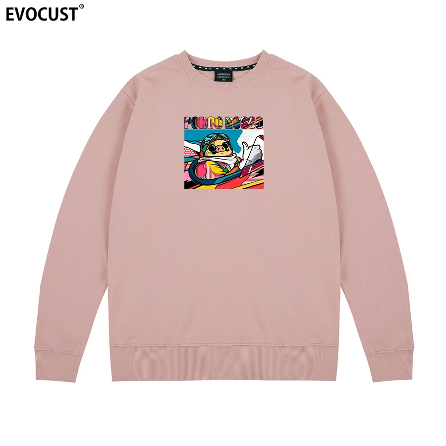 

Porco Rosso red pig cartoon Japan Anime Hayao Miyazaki Sweatshirts Hoodies men women unisex Combed Cotton