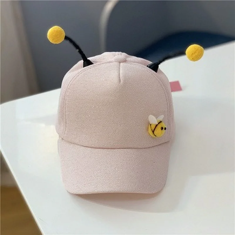 

Spring and Summer Children's Peaked Caps Cute Bee Hats Boys and Girls Baseball Caps All-match Sun Hats Cartoon Hats