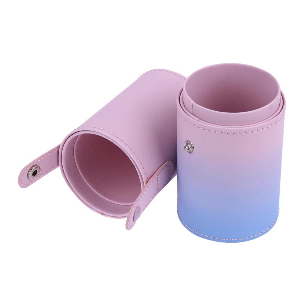 Держатель щеток для макияжа Стильный PU Макияж Кисти Набор Студия тубус-держатель