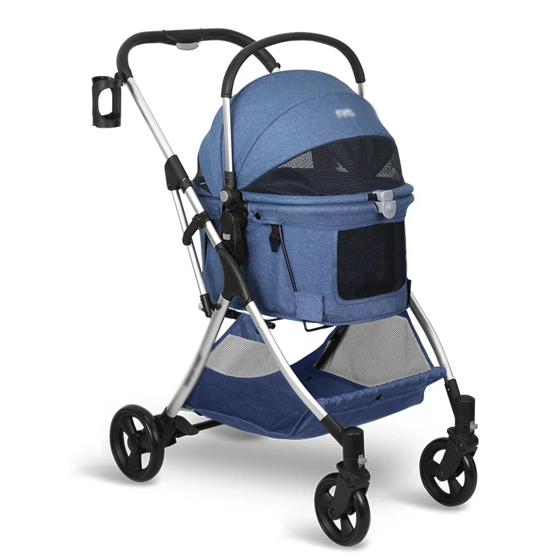 

high quality Pet stroller Pet stroller Travel Foldable Stroller Carrier for Cat Dog Separable Transportation Pet Seat Walking