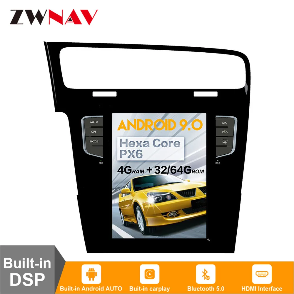 DSP Carplay вертикальный Tesla экран Android 9 0 автомобильный мультимедийный плеер для