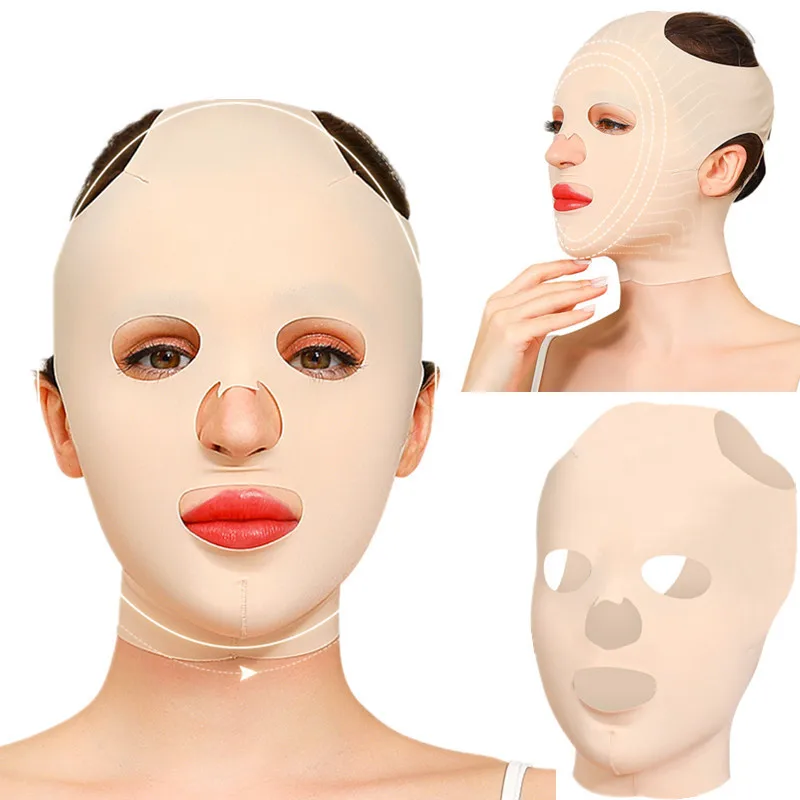 

3D дышащая Косметическая Женская повязка против морщин для похудения многоразовая V-шейпер маска для лица для подтяжки сна для красоты и здоровья