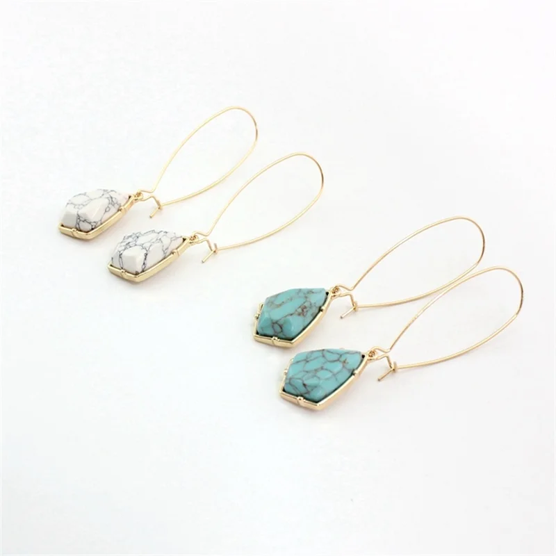 Серьги женские из натурального камня 2 цвета|Серьги-подвески| |