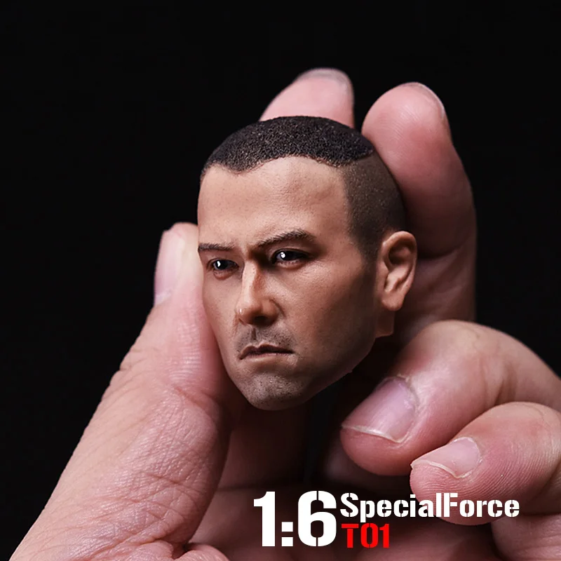 В наличии 1/6 мужской фигуры азиатские war wolf спецназ Эдди Пэн Yuyan голову лепить