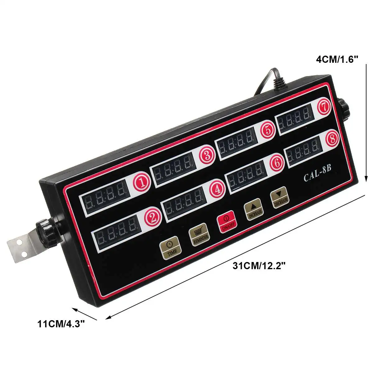 Kitchen Timer Digital Cooking Timing LCD Display Clock Shaking Reminder Commercial Restaurant 8 independent Channel | Дом и сад