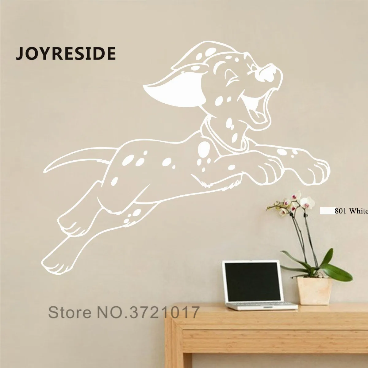 Виниловая наклейка с изображением собаки девушки и мальчика | Дом сад