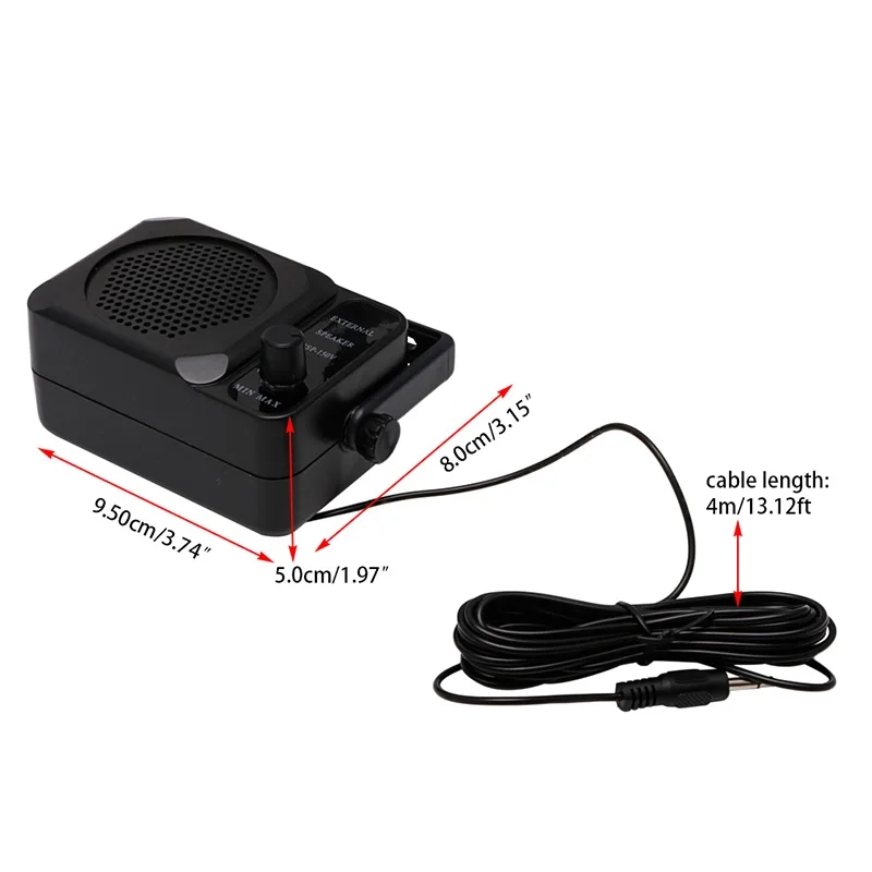 

1PCS Mini External Speaker NSP-150 Walkie Talkie For Kenwood For Motorola For ICOM For Yaesu Ham radio antenna CB Two way radio