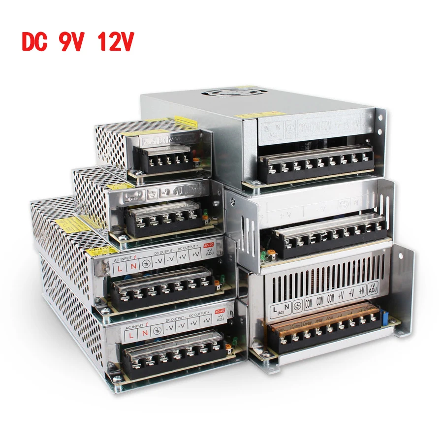 

LED Driver SMPS 12V LED Lighting Transformer AC 220V TO 12V DC Switching Power Supply 9V 1A 3A 5A 10A 15A 20A 30A 50A LED Driver