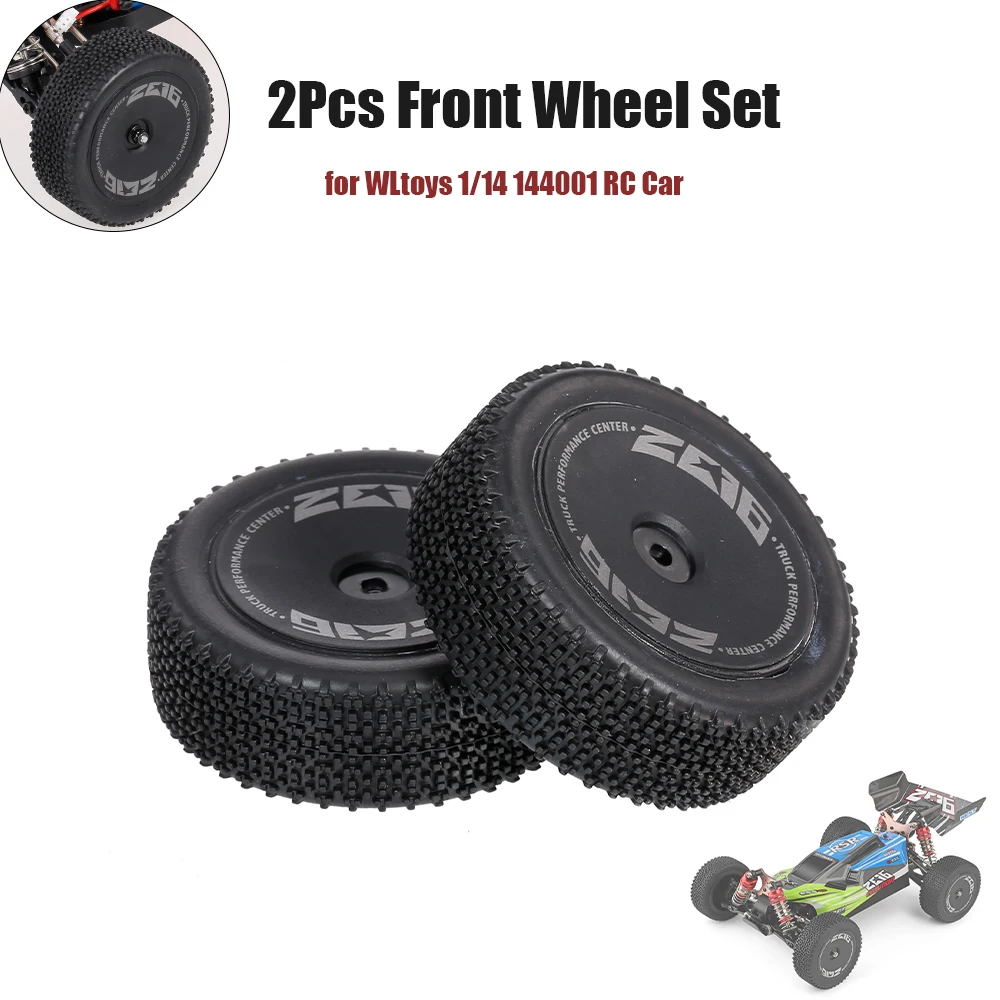 Wltoys 2 шт передние задние колеса для WLtoys 1/14 144001 RC автомобильные шины Шины