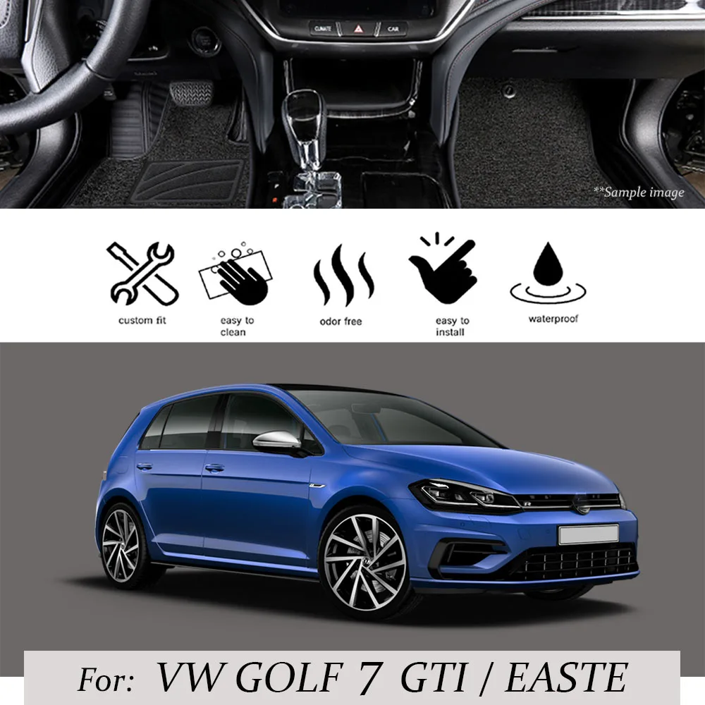 Автомобильные коврики для VW GOLF 7 MK7 GTI R Jetta sportwgen 2013 -2019 LHD Передняя Задняя накладка