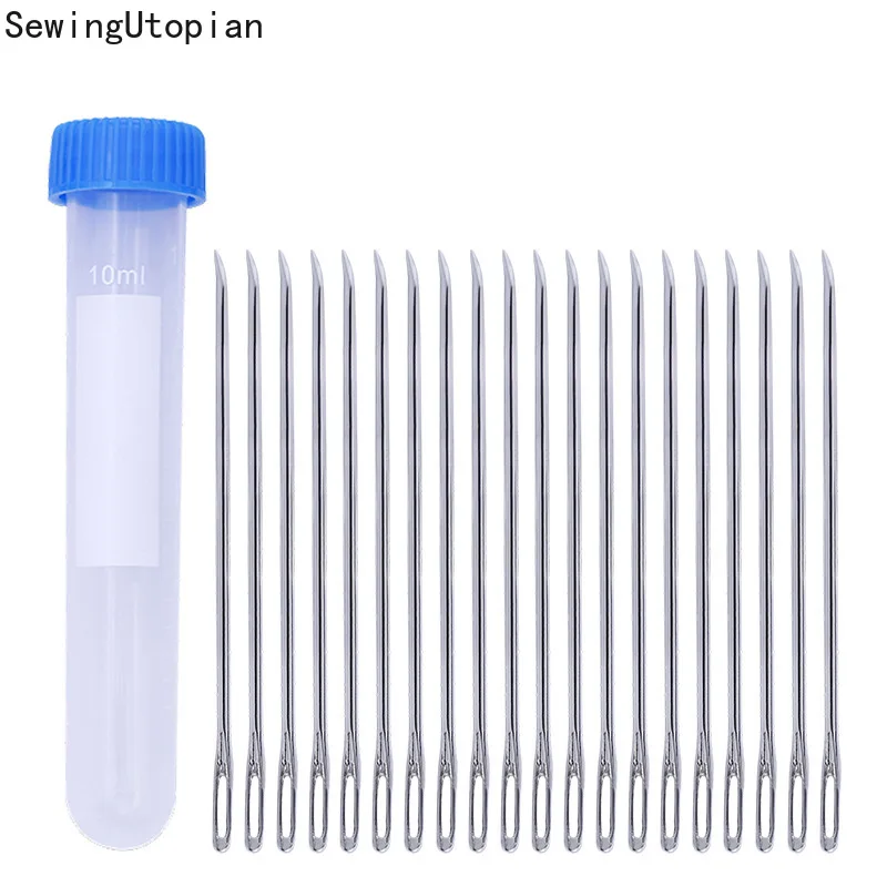 

100PCS 75MM Head Raising Needles Large Eye DIY Sewing Wrapping Needle Gunny Bag Sealing Wrapping Leather Binding Needles