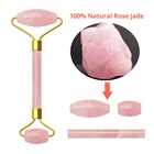Искусственный бриллиантовый массажный релаксационный Нефритовый камень, натуральный розовый кварц, инструмент для красоты кожи, подарок для девушки