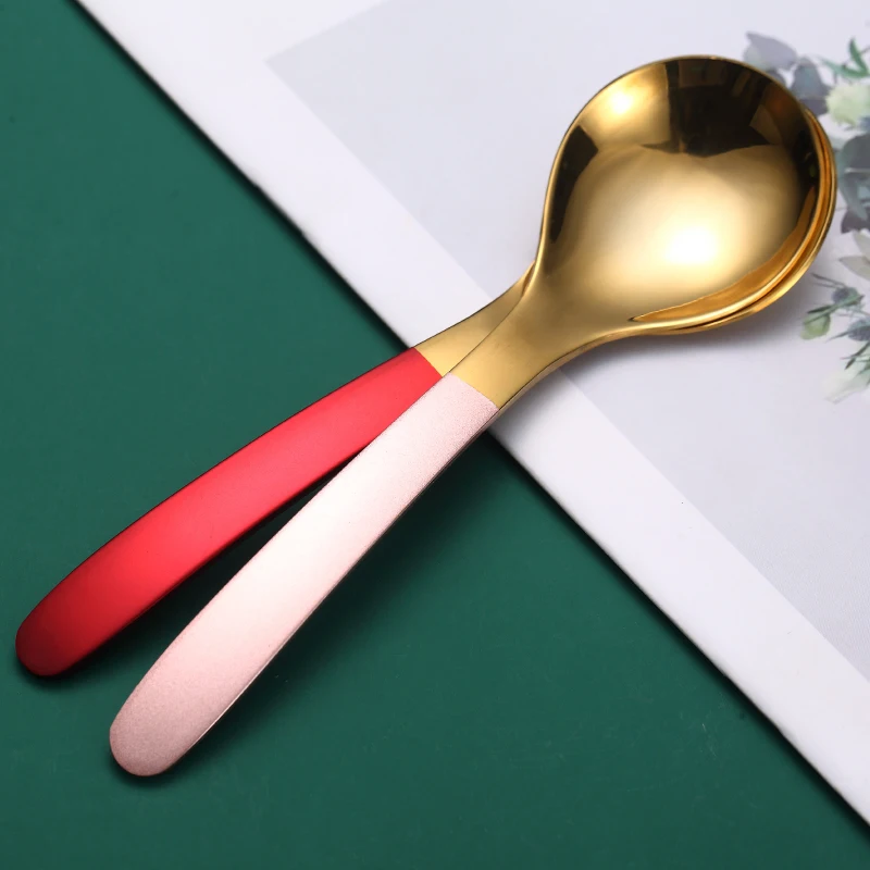 Домашние суповые ложки круглая ложка из нержавеющей стали 304 для пищевых