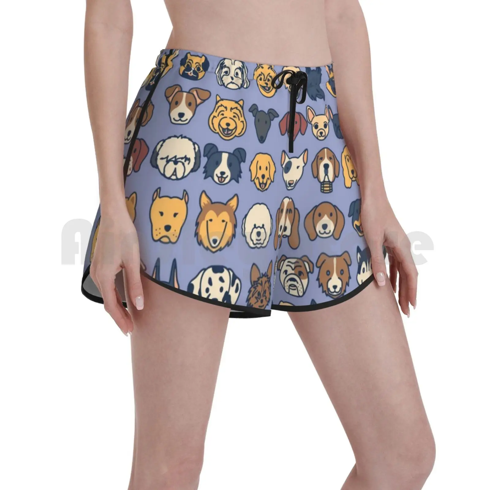 

Шорты для плавания Doggos женские голубые пляжные, пляжные шорты для собак, домашних животных, далматинцев, немецкой овчарки, Австралийских Ов...