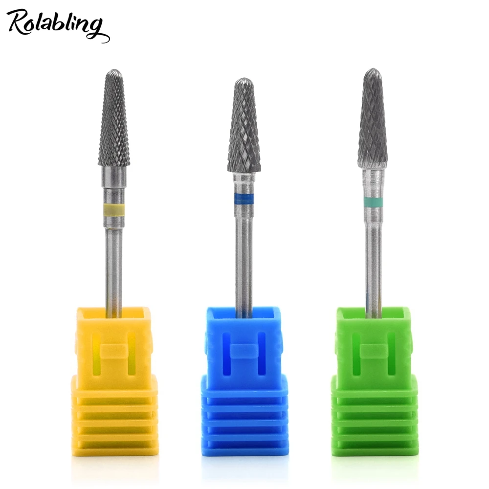 Фрезы для ногтей из керамики и сплава Шлифовальная головка педикюра фрезы