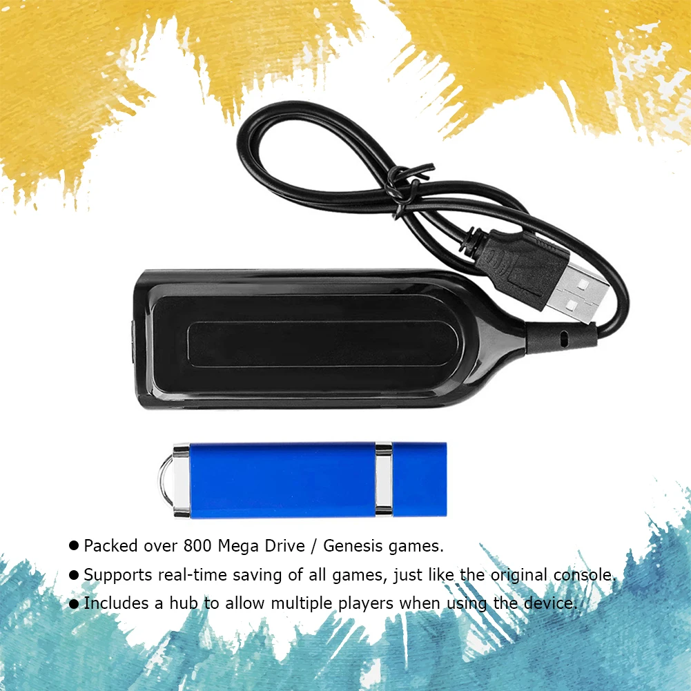 813 игры True Blue Mini Ultradrive Pack для Genesis MegaDrive MD Game Stick 4 порта usb хаб|Запасные части| |