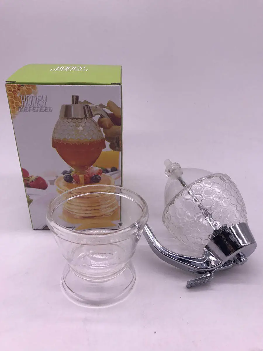 Прозрачный акриловый дозатор меда в наличии Великобритании 200 мл кухонный