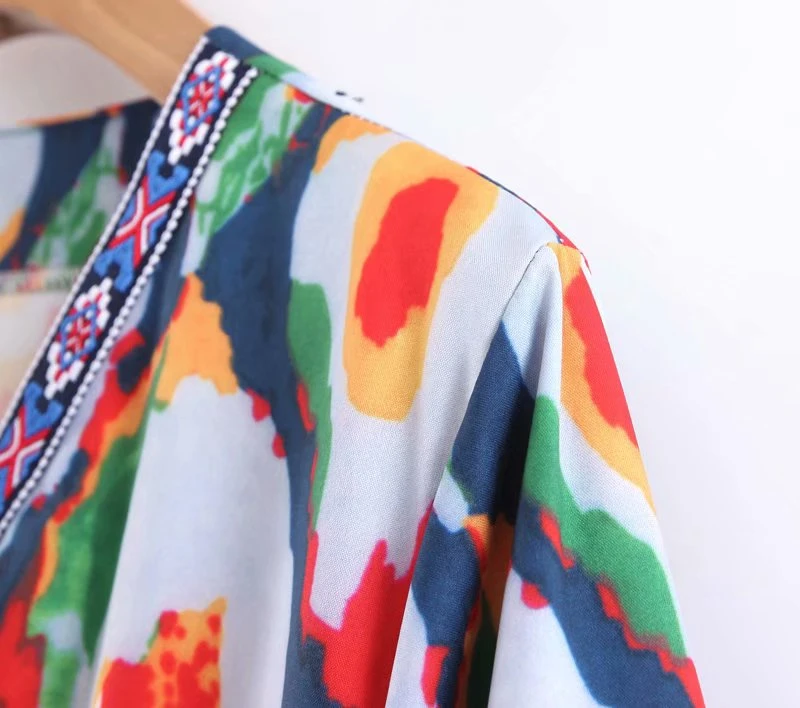 Винтажное шикарное женское Пляжное Платье макси с цветочным принтом на три