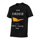 Оригинальный новый заказ, футболка с надписью True Faith 1963, в стиле аниме, Мужская футболка большого размера, манга на русском языке