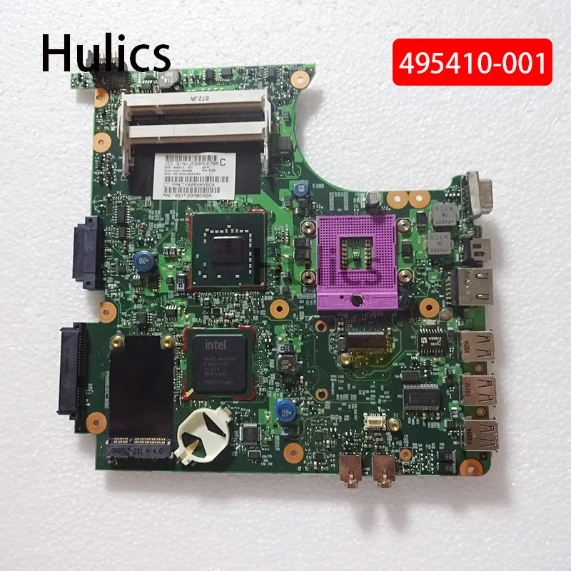 Hulics Оригинал 495410-001 для HP 540 541 550 6520S материнская плата ноутбука 495410 GM965 100%