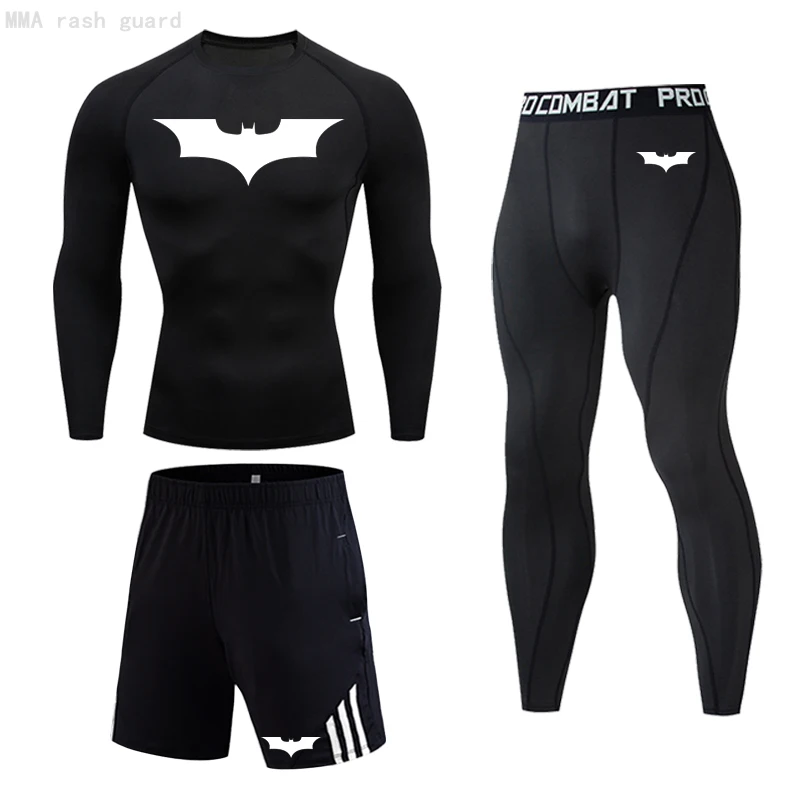 Мужское спортивное термобелье компрессионное белье колготки для тренировок в