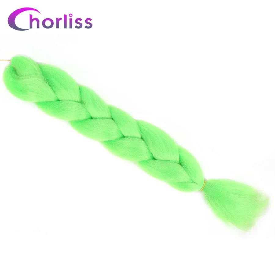 Люминесцентный светящийся большие синтетические косы для волос Chorliss fluorescen
