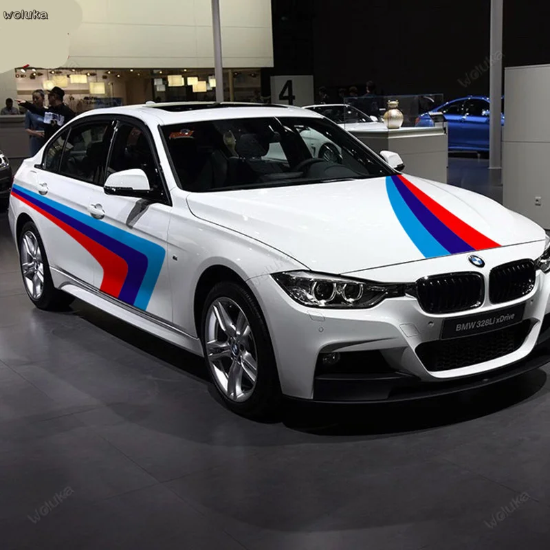 Модифицированные трехцветные автомобильные наклейки специальное украшение