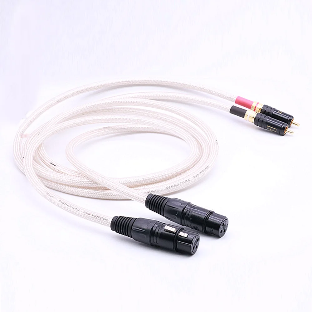 

QED Signature OCC Silver-Plated RCA Male To XLR Male Female Plug Audio Cable