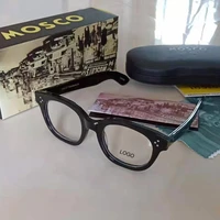 johnny depp glasses men women computer goggles transparent lens brand design acetate frame vintage style eyeglasses with box