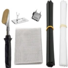 Электрический паяльник с пластиковой ручкой, плоский наконечник для ремонта бампера автомобиля, 50 Вт, 220 В, пластиковый шпатель для ремонта трещин, инструмент для разглаживания