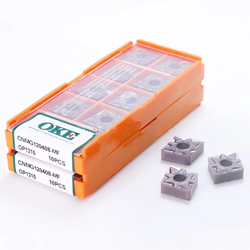 

OKE CNMG090308-MF OP1215 / CNMG120404-MF OP1215 / CNMG120408-MF OP1215 / CNMG120412-MF OP1215 карбидные вставки CNC 10 шт./кор.