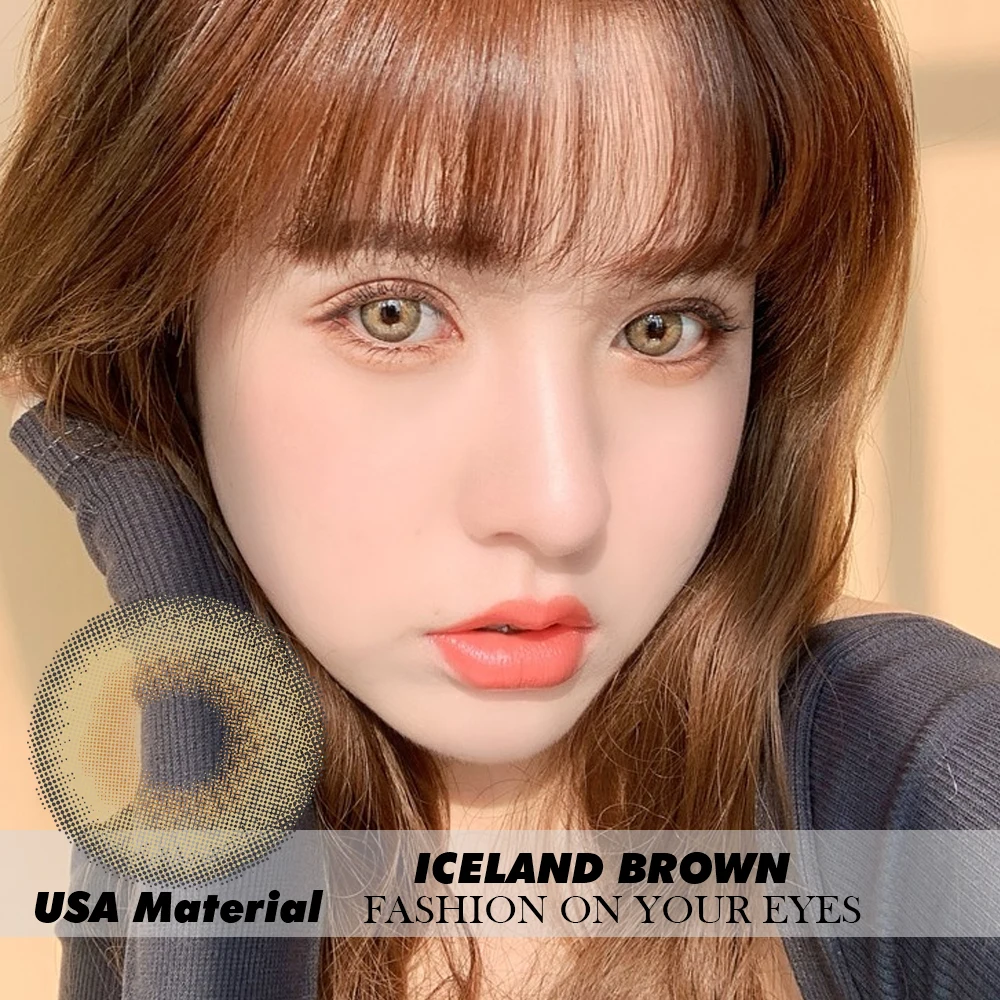 

Super Highlight ICELAND BROWN Color Contact lens Contacts lenses