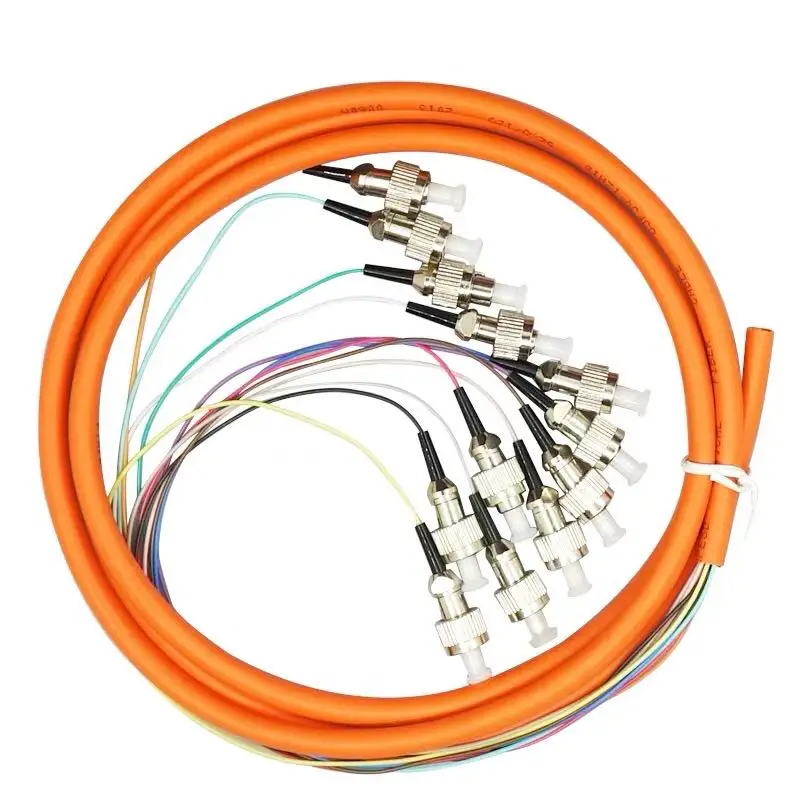 5 шт./лот FC 12 ядер Simplex mode fanout волоконно оптический коннектор pigtail multimode 1
