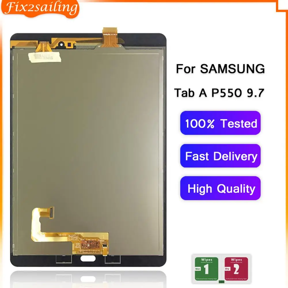 Для Samsung GALAXY Tab A 9 7 P550 P555 ЖК дисплей кодирующий преобразователь сенсорного экрана