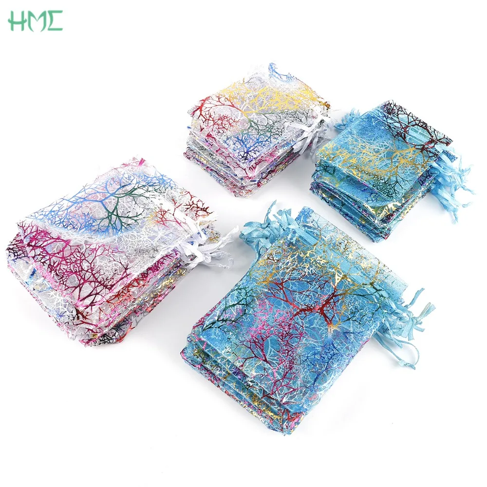 20 шт. мешочки из органзы для упаковки украшений|Упаковка и стойки украшений| |