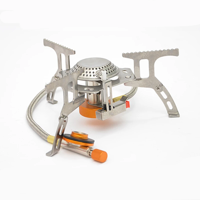 Портативная уличная газовая плита для кемпинга утолщенная Высококачественная