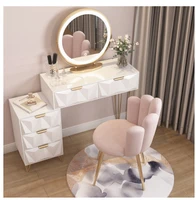 northern europe light luxury bedroom dressing table net red ins style modern simple dressing table bedside storage cabinet integ