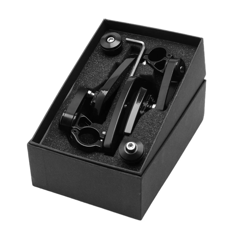 

Universal 7/8" Black Motorcycle Billet Aluminum Bar End Side Rearview Mirrorsc G99F