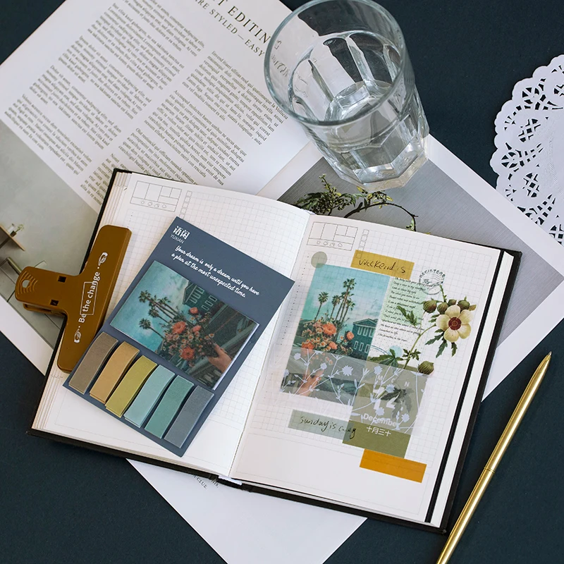 

6PCS/LOT slow Life series fresh and lovely sulfuric acid paper n times stickers memo pad