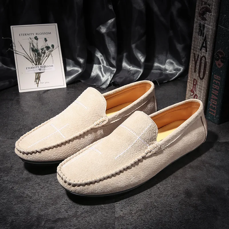 

Plus Size 48 Luxury Men Leather Shoes Casual Loafers 2022 New Zapatos De Hombre Fashion Sneakers Male Slip-on Shoes Flats Mans