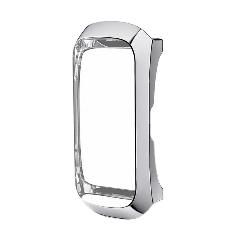 360 градусов ТПУ защитный чехол для samsung Galaxy Fit SM-R370 Смарт Браслет часы Покрытие оболочки аксессуары - Цвет: SILVER