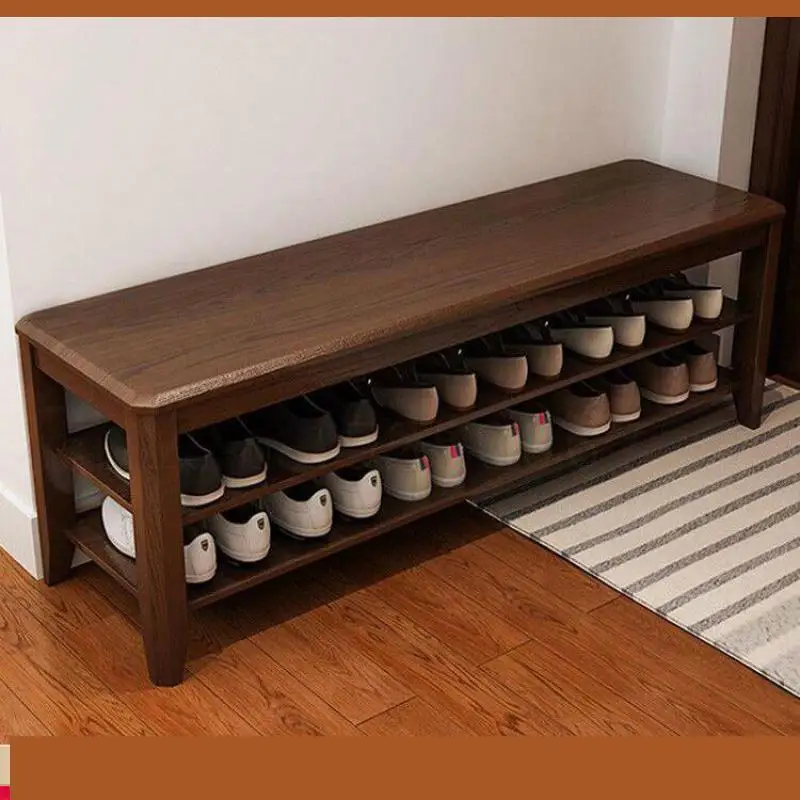 Стул для обуви из твердой древесины скандинавский стул скамейка входа может