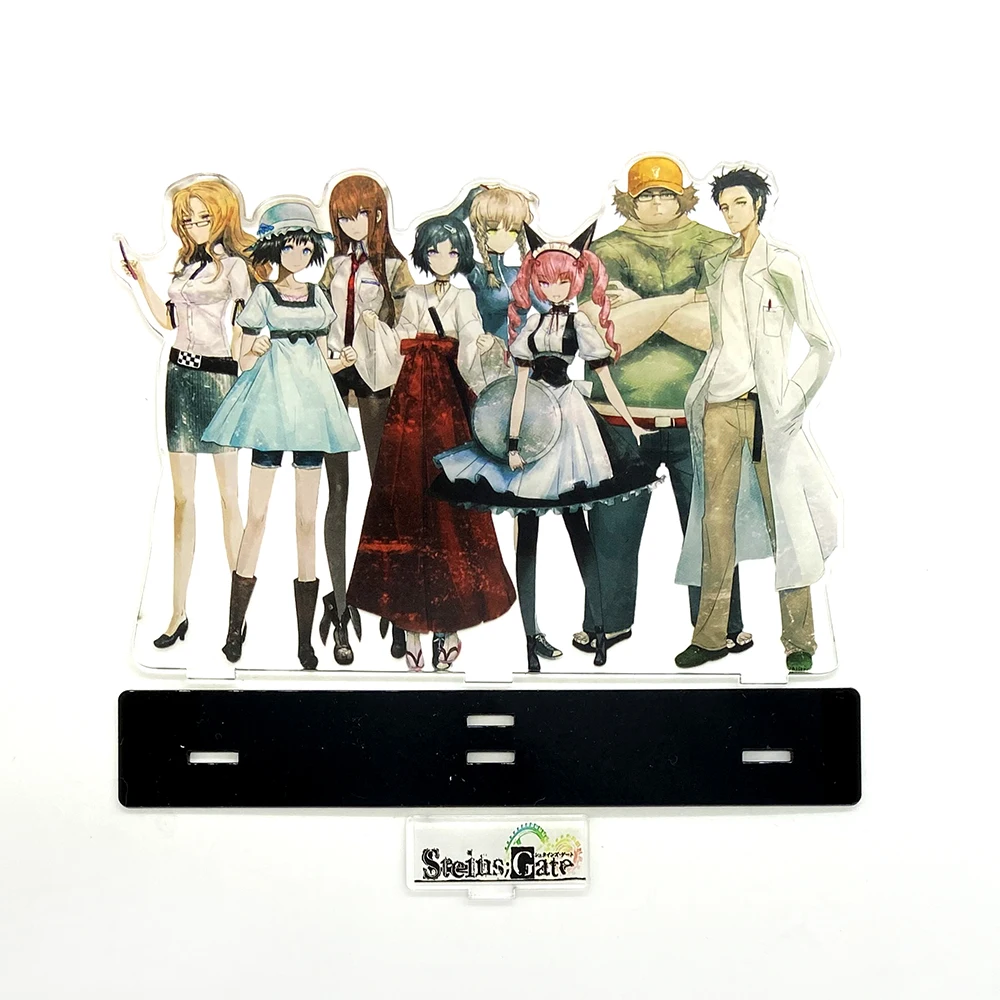 

Steins Gate group Rintarou Kurisu Mayuri Itaru Moeka Ruka Nyannyan acrylic standee figurines desk decoration cake topper