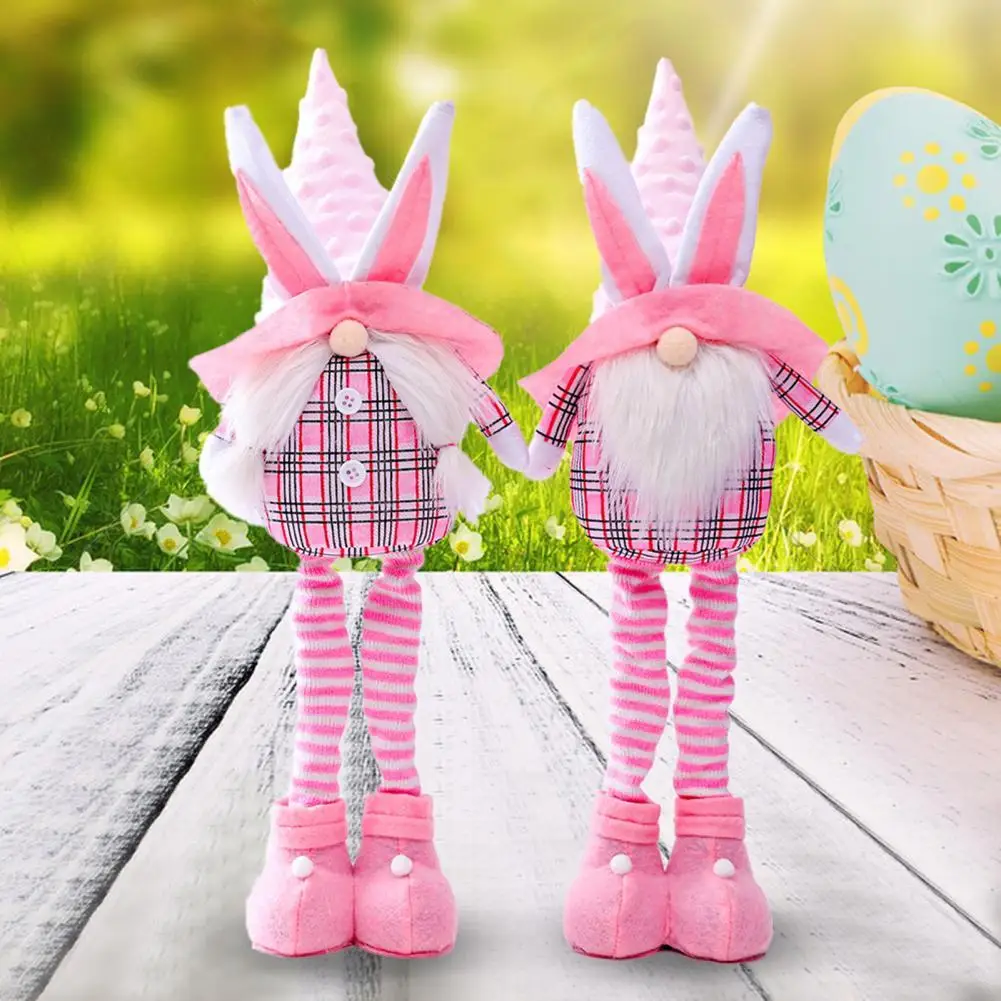 

HOT SALES!!! Rabbit Shape Design Plush Stuffed Flexible Doll Easter Home Decor Supplies Gift Cute Children Kids Toys KeyChain