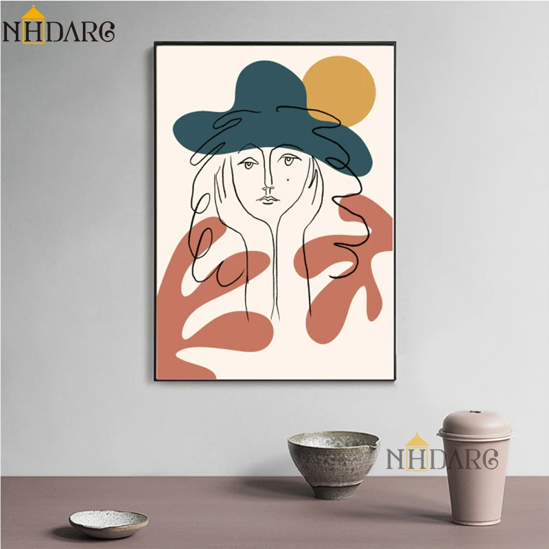 NHDARC холст печати ARC00834 Matisse светильник Роскошные Ретро Винтаж простые штрихи настенные картины плакаты гостиная домашний декор