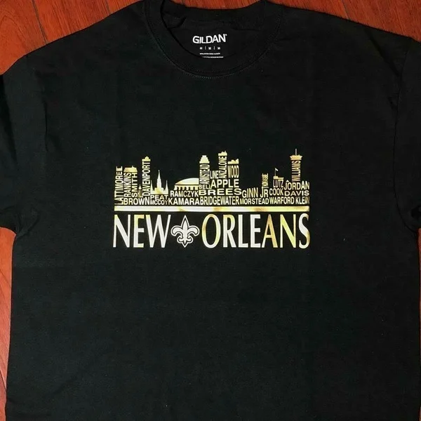

Saints Skyline T-shirts Tee size S-4xl US 100% cotton unique 2020