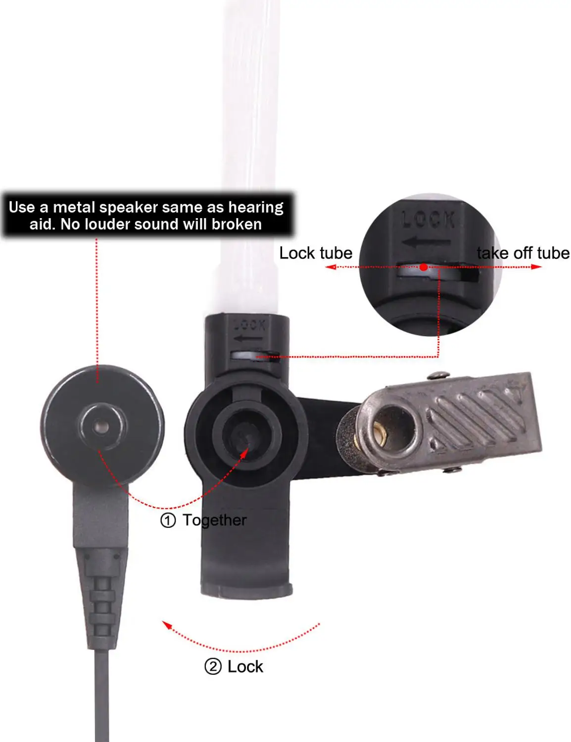 Mic портативная рация с наушниками гарнитура для Motorla 2 pin радио GP300 GP88s|Рации| |