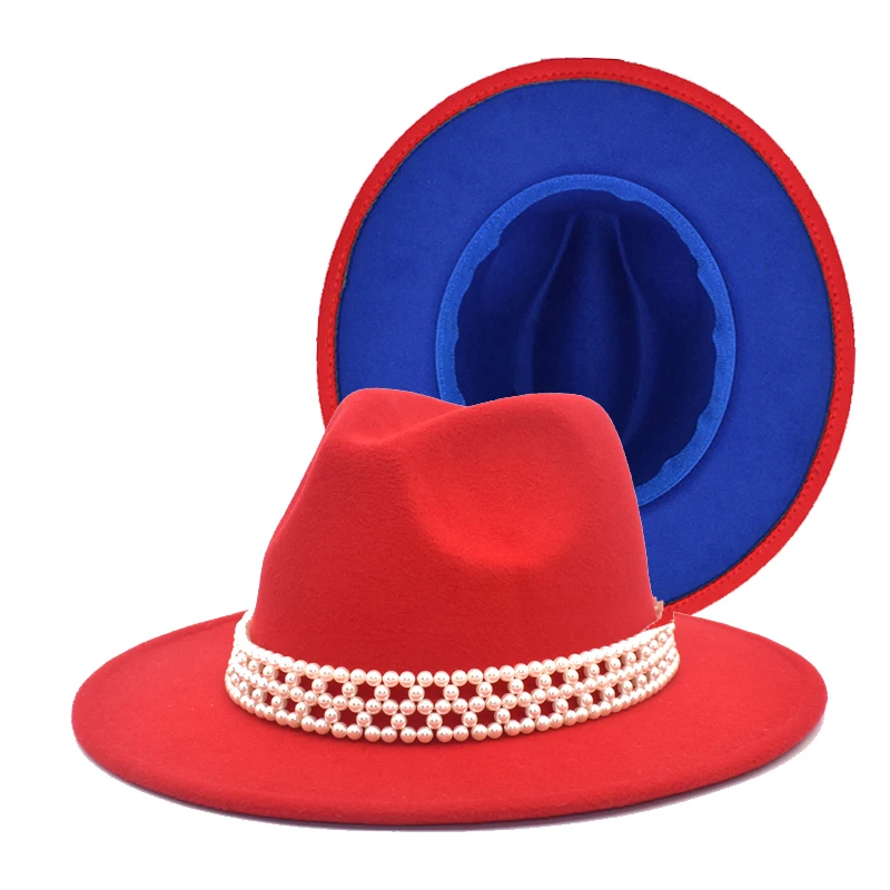 New Women's Wool Fedora Hat Men's Wide Brim Hat Shallow Top Fedora Hat Jazz Hat Fall Winter Cowboy Hat F90