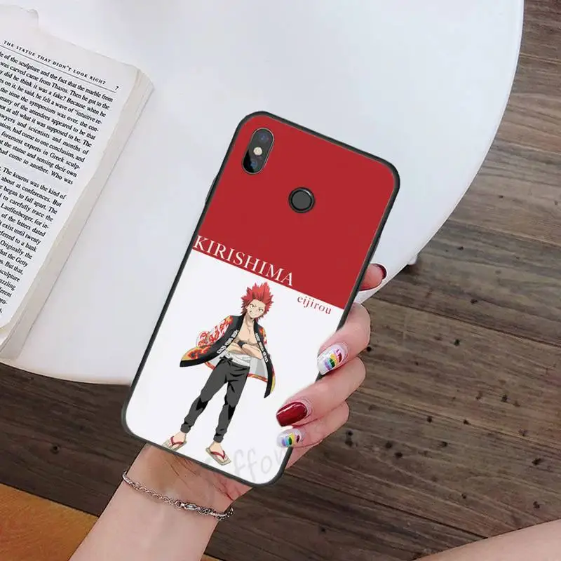 

New My hero academia Kirishima Phone Case For Xiaomi Redmi 7 9t 9se k20 mi8 max3 lite 9 note 8 9s 10 pro Soft Silicone Shell